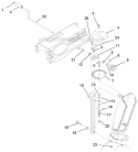 Discharge Chute Diagram and Parts List for 916003 000101- Ariens Snow Blower