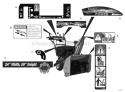 Decals Diagram and Parts List for 916003 075000- Ariens Snow Blower