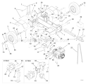 Frame, Engine And Pump Diagram and Parts List for 917001 001400 Ariens Log Splitter