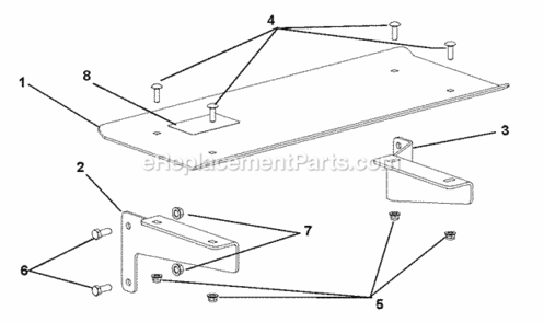 Work_Table_Kit Diagram and Parts List for 917011 000101- Ariens Log Splitter