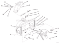 Auger And Chute Diagram and Parts List for 920001 000101 Ariens Snow Blower
