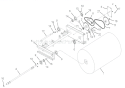Brush Frame Diagram and Parts List for 920008 000101 Ariens Snow Blower