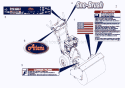Decals Diagram and Parts List for 920008 000101 Ariens Snow Blower