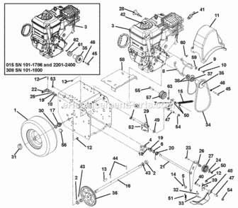Part Location Diagram of 04208900 Ariens Sheave, Traction