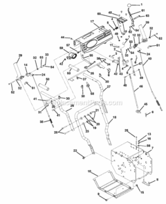Part Location Diagram of 53900500 Ariens Gear Case Assembly - 22-inch A