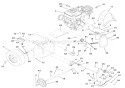 Engine And Belt Drive Diagram and Parts List for 920016 000101 Ariens Snow Blower