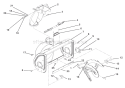 Part Location Diagram of 52002000 Ariens Blower Housing- 20-inch