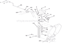 Discharge Chute Crank Diagram and Parts List for 920301 000101 Ariens Snow Blower