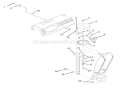 Discharge Chute Diagram and Parts List for 920302 000101 Ariens Snow Blower
