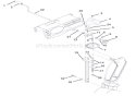 Discharge Chute Diagram and Parts List for 920308 000101 Ariens Snow Blower