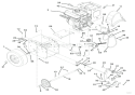 Engine And Belt Drive Diagram and Parts List for 920309 000101 Ariens Snow Blower
