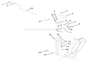 Discharge Chute Crank Diagram and Parts List for 920402 000101 Ariens Snow Blower