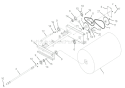 Brush Frame Diagram and Parts List for 920501 000101 Ariens Snow Blower