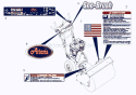 Decals Diagram and Parts List for 920501 000101 Ariens Snow Blower