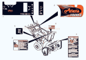 Decals Diagram and Parts List for 921002 000101 Ariens Snow Blower