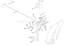 Discharge Chute Diagram and Parts List for 921002 000101 Ariens Snow Blower