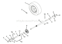 Wheels And Axles Diagram and Parts List for 921004 002001 Ariens Snow Blower