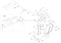Discharge Chute Diagram and Parts List for 921005 000101 Ariens Snow Blower