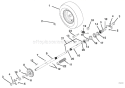 Wheels And Axles Diagram and Parts List for 921005 000101 Ariens Snow Blower
