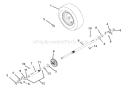 Wheels And Axles Diagram and Parts List for 921006 000101 Ariens Snow Blower
