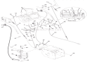 Cables And Controls Diagram and Parts List for 921008 000101 Ariens Snow Blower