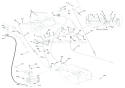 Cables And Controls Diagram and Parts List for 921004 002001 Ariens Snow Blower