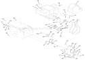 Engine And Belt Drive Diagram and Parts List for 921004 002001 Ariens Snow Blower