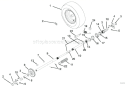 Wheels And Axles Diagram and Parts List for 921010 000101 Ariens Snow Blower