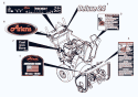 Decals Diagram and Parts List for 921011 000101 Ariens Snow Blower