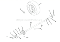Wheels And Axles Diagram and Parts List for 921011 000101 Ariens Snow Blower
