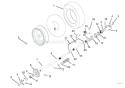 Wheels And Axles Diagram and Parts List for 921012 000101 Ariens Snow Blower