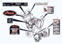 Decals Diagram and Parts List for 921014 000101 Ariens Snow Blower