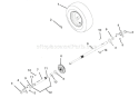Wheels And Axles Diagram and Parts List for 921017 000101 Ariens Snow Blower