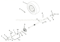 Wheels And Axles Diagram and Parts List for 921017 004601 Ariens Snow Blower