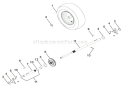 Wheels And Axles Diagram and Parts List for 921017 035000 Ariens Snow Blower