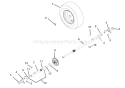 Wheels And Axles Diagram and Parts List for 921018 000101 Ariens Snow Blower