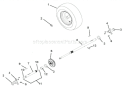 Wheels And Axles Diagram and Parts List for 921018 004701 Ariens Snow Blower
