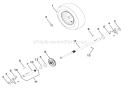 Wheels And Axles Diagram and Parts List for 921018 035000 Ariens Snow Blower