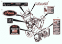 Decals Diagram and Parts List for 921019 000101 Ariens Snow Blower