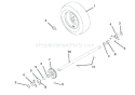 Wheels And Axles Diagram and Parts List for 921019 000101 Ariens Snow Blower