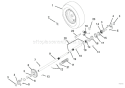 Wheels And Axles Diagram and Parts List for 921022 000101 Ariens Snow Blower
