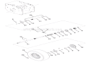 Wheels And Axles Diagram and Parts List for 921022 035000 Ariens Snow Blower