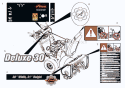 Decals Diagram and Parts List for 921018 035000 Ariens Snow Blower