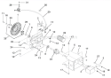 Brush Drive Unit Diagram and Parts List for 921025 035000-039999 Ariens Snow Blower