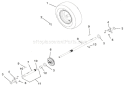 Wheels And Axles Diagram and Parts List for 921025 035000-039999 Ariens Snow Blower