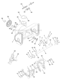 Chute and Auger Diagram and Parts List for 921027 000101- Ariens Snow Blower