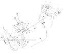 Discharge Chute Diagram and Parts List for 921027 000101- Ariens Snow Blower