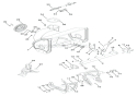 Chute And Auger Diagram and Parts List for 921031 000101 Ariens Snow Blower