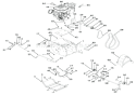 Engine And Belt Drive Diagram and Parts List for 921031 000101 Ariens Snow Blower