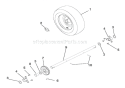 Wheels And Axles Diagram and Parts List for 921031 000101 Ariens Snow Blower
